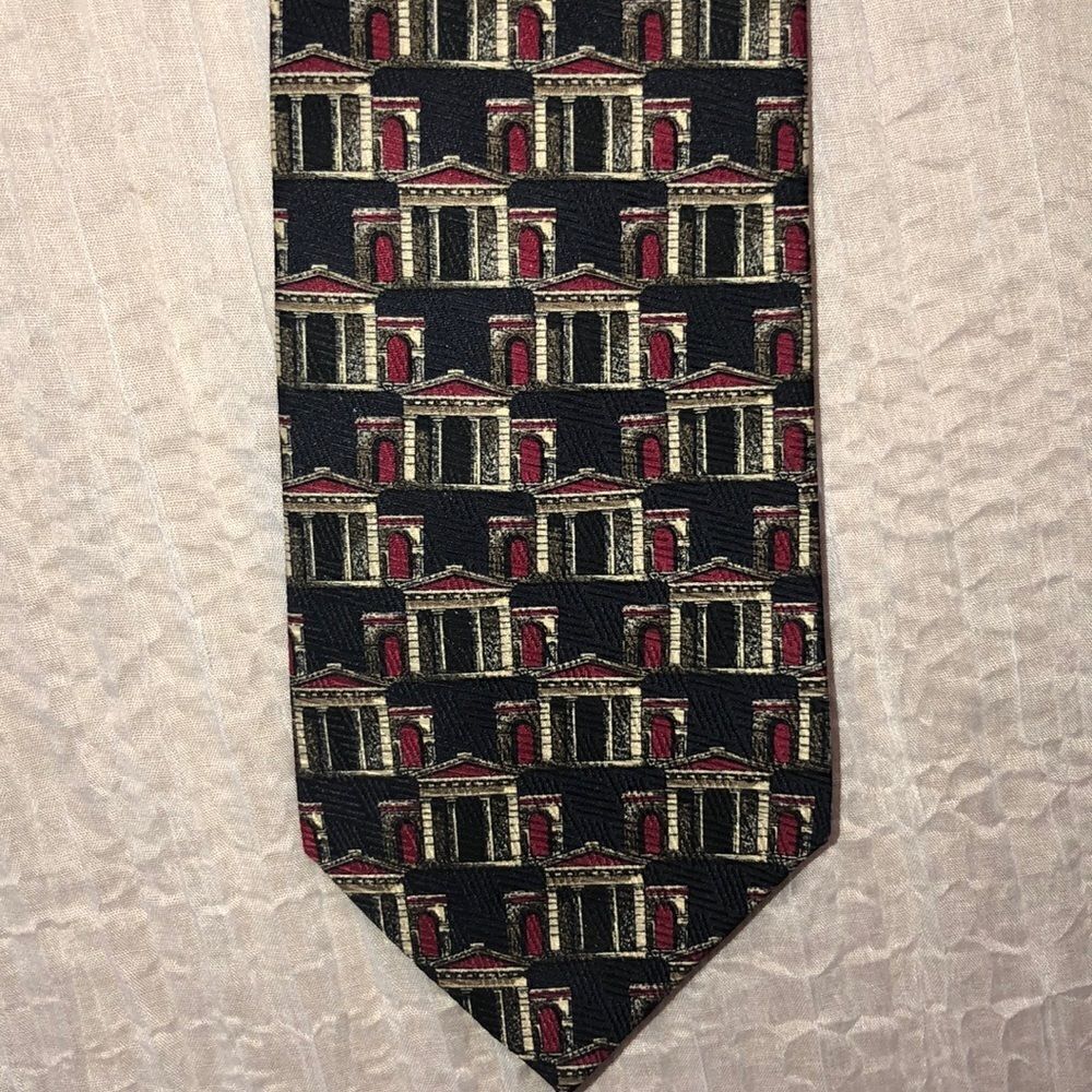Structure Le Collezioni 💯 Silk Black Designer Tie